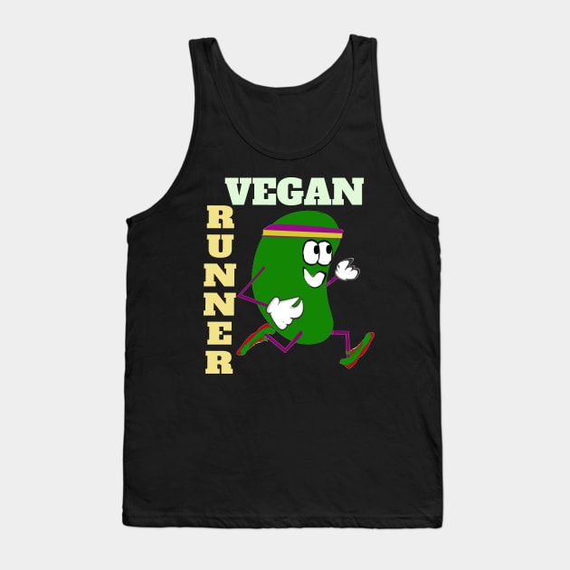 Cross Country Vegan Runner Tank Top by PoetandChef